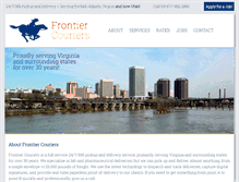 Tablet Screenshot of frontiercouriers.com